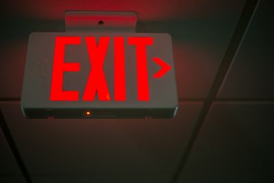 Commercial Building Exit Sign