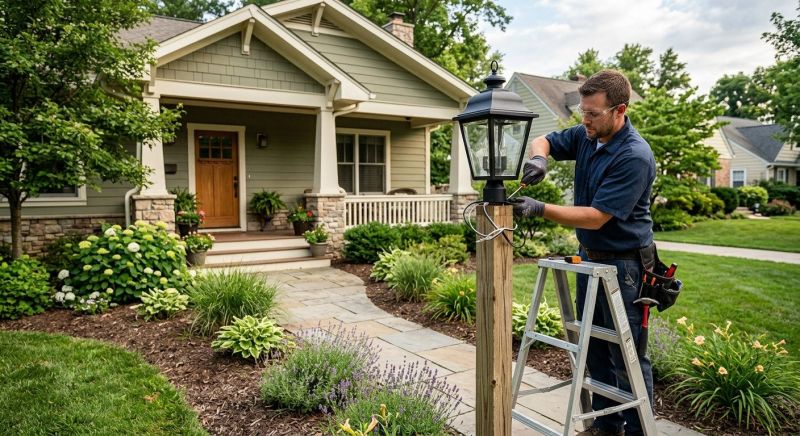 Fence Lighting Installation in Alpharetta, GA