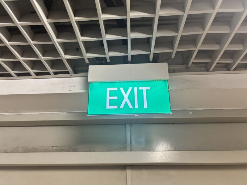 Products For Exit Sign Installations in use